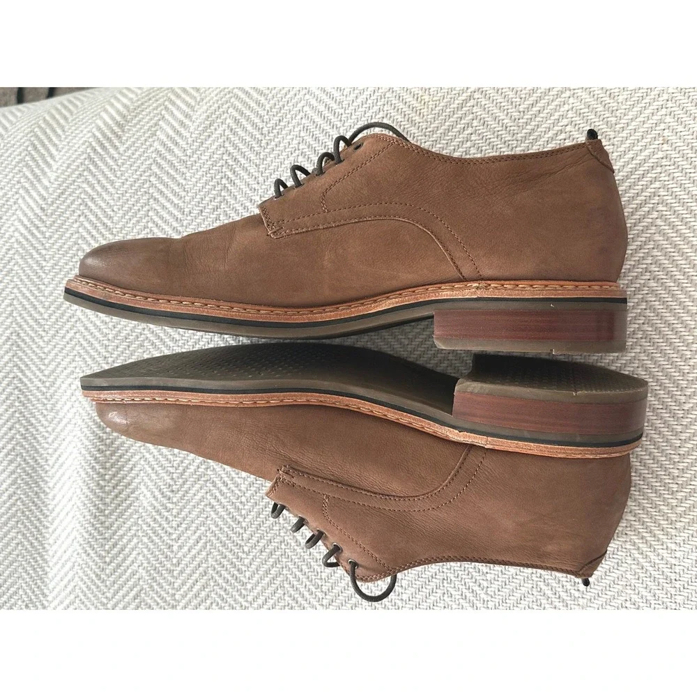 Cole Haan Williams Plain Toe Derby Shoes Mens 11.5 M Brown Leather C31408